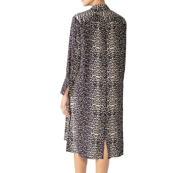 NWOT ALLSAINTS Anya Leopard Print Shirt Dress Size Small All Saints - Picture 4 of 12